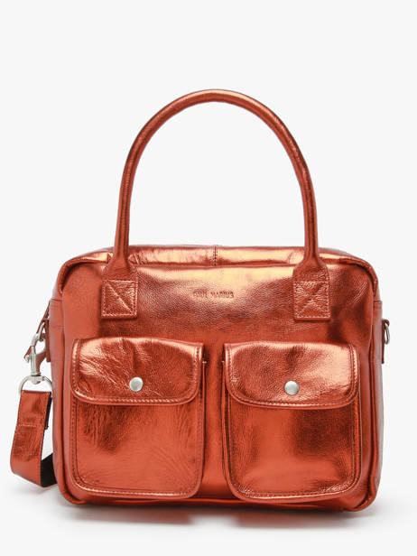 Handtas Le Dandy Ginger Leder Paul marius Oranje ginger DANDYGIN